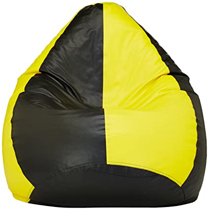 Yellow and Black Bean Bag