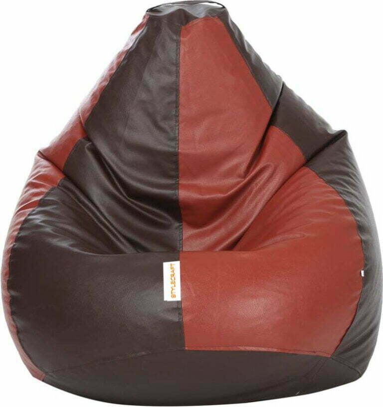Stylecraft Brown and Tan XXL Bean Bag With Beans