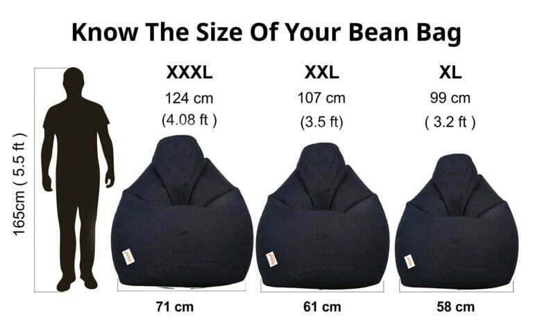 Stylecraft Denim Bean Bag With Beans