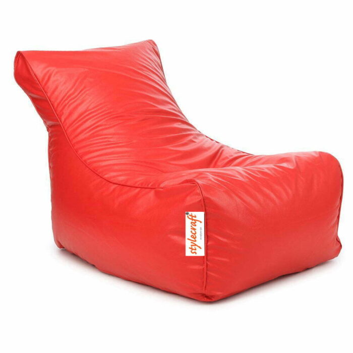 Lounger Bean Bag Red with Beans by Stylecraft